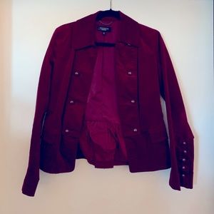 Talbots Red Velvet Jacket